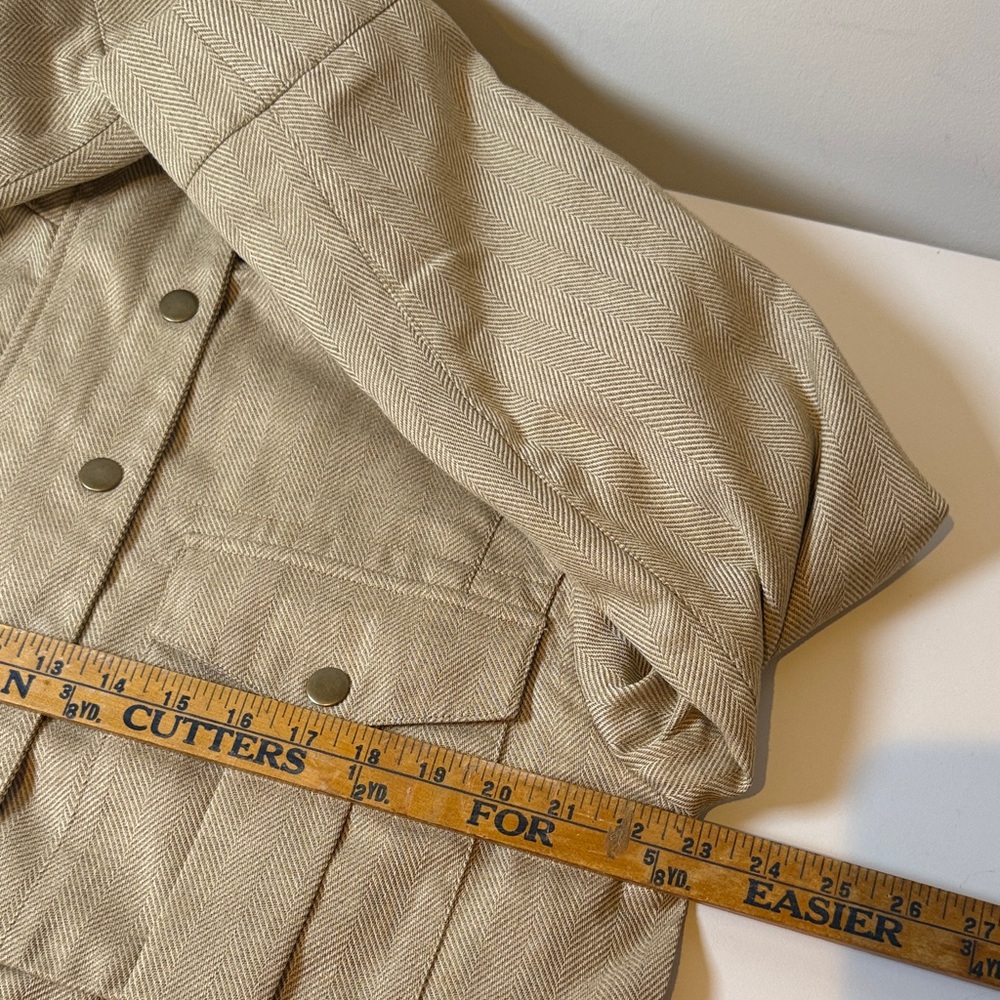 Herringbone Utility Jacket from Banana Republic Drawstring Waist, NWT Large - Picture 11 of 13